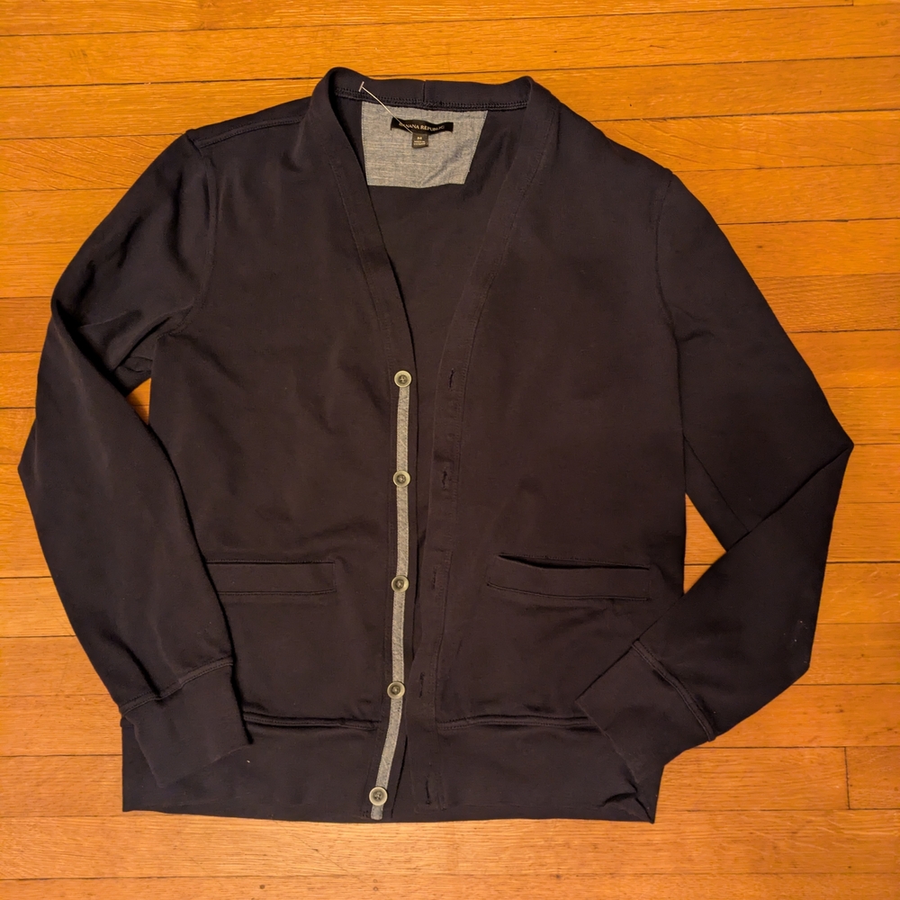 Men's Black Cardigan